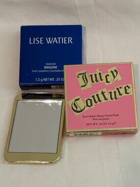 NEW Juicy Couture Cheek 4.6g + Lise Watier Eyeshadow Quartet 7.2g